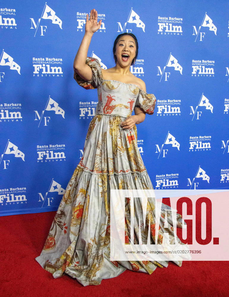 Bilder des Jahres 2023, Entertainment 02 Februar Entertainment Themen der Woche KW07 February 15, 2023, Santa Barbara, California, U.S: Stephanie Hsu, star of the highly acclaimed film Ã¢â‚¬oeEverything Everywhere All at OnceÃ¢â‚¬Â, brings beauty and charm to the Santa Barbara International Film FestivalÃ¢â‚¬â ¢s Red Carpet on February 15, 2023 and the historic Arlington Theater, where she has come to accept the Virtuosos Award, which honors Ã¢â‚¬oeup-and-comingÃ¢â‚¬Â actors for achieving a breakthrough performance. Santa Barbara U.S. - ZUMAk144 20230215_znp_k144_051