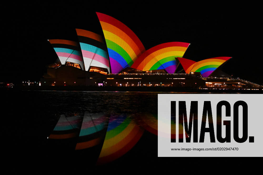 WORLDPRIDE SYDNEY OPERA HOUSE, The Sydney Opera House is lit up with the Progress Pride Flag to mark the start of Sydney WorldPride and the Sydney Gay and Lesbian Mardi Gras festival, Sydney, Friday, February 17, 2023. ( NO ARCHIVING, , NO USE IN BOOKS WITHOUT CONSENT SYDNEY NSW AUSTRALIA