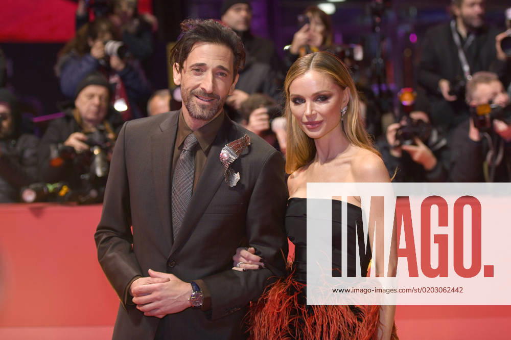 Adrien Brody with partner Georgina Chapman at the premiere of the feature film Manodrome at the Berlinale 2023 73 Berlin International Film Festival at the Berlinale Palast Berlin, 18 02 2023. Foto:xC.xNiehausx xFuturexImage