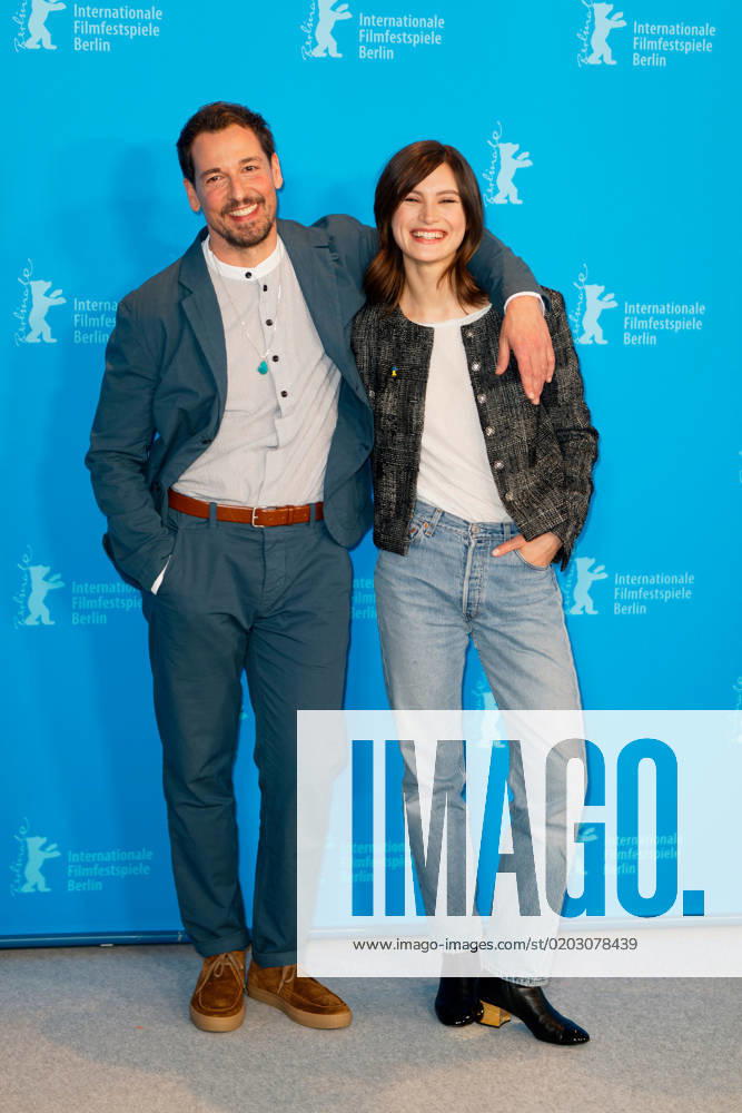 Berlinale Someday We Will Tell Each Other Everything Photo Call Felix Kramer and Marlene Burow at the Someday We Will Tell Each Other Everything Photo Call at the Grand Hyatt Hotel during the 73 Berlinale in Berlin