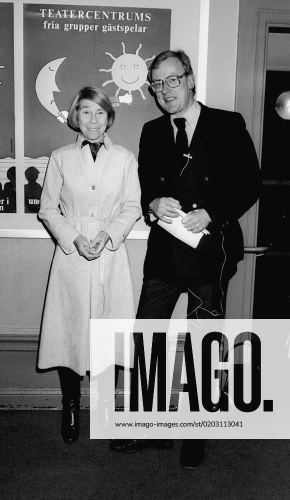 1982 06 15 Auhtor Tove Jansson with journalist Ingmar Björksten 1982 Sweden
