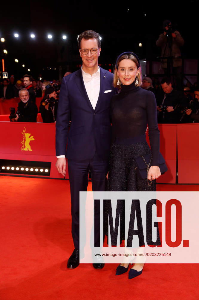 Berlinale Ingeborg Bachmann Journey into the Desert World Premiere Hendrik Wüst with wife Katharina on the red carpet at the world premiere of Ingeborg Bachmann Journey into the Desert as part of the 73 Berlinale at the Berlinale Palast in Berlin