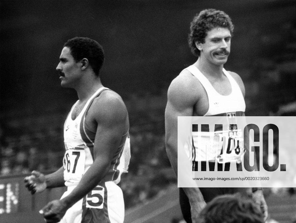 Daley Thompson (Großbritannien, li.) und Jürgen Hingsen (BR Deutschland)
