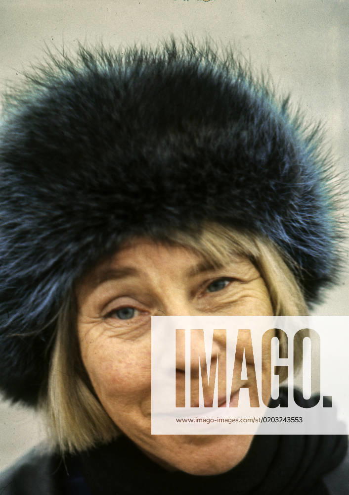 HELSINKI 1969 Author Tove Jansson photographed in Helsinki, Finland Helsinki Finland
