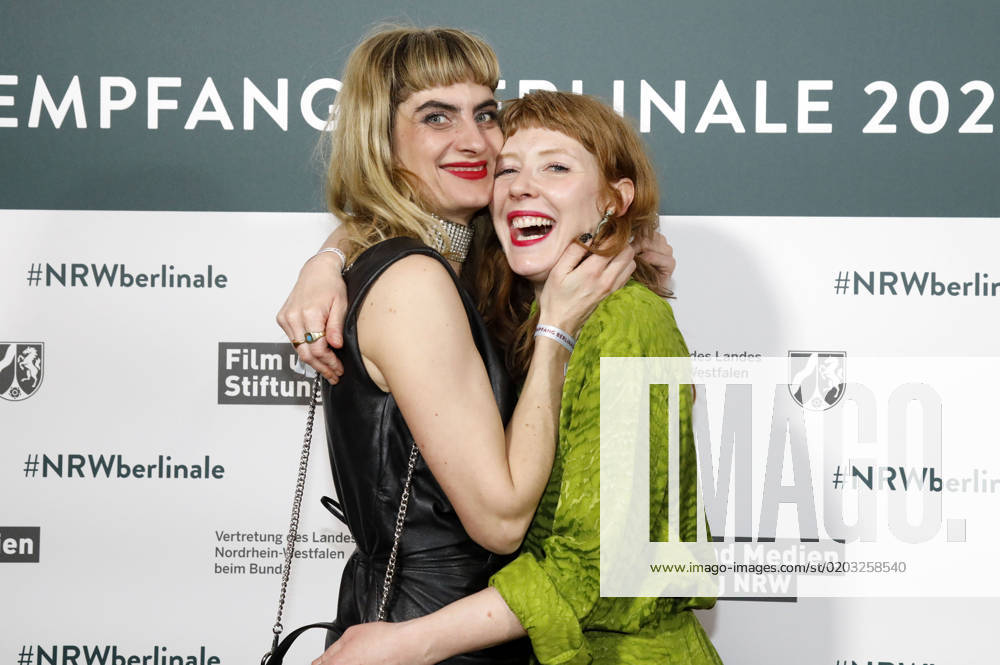 Samia Chancrin and Sarah Bauerett at the NRW reception during the Berlinale 2023 73 Berlin International Film Festival at the Representation of the State of North Rhine-Westphalia Berlin, 19 02 2023 Foto:xD.xBedrosianx xFuturexImage