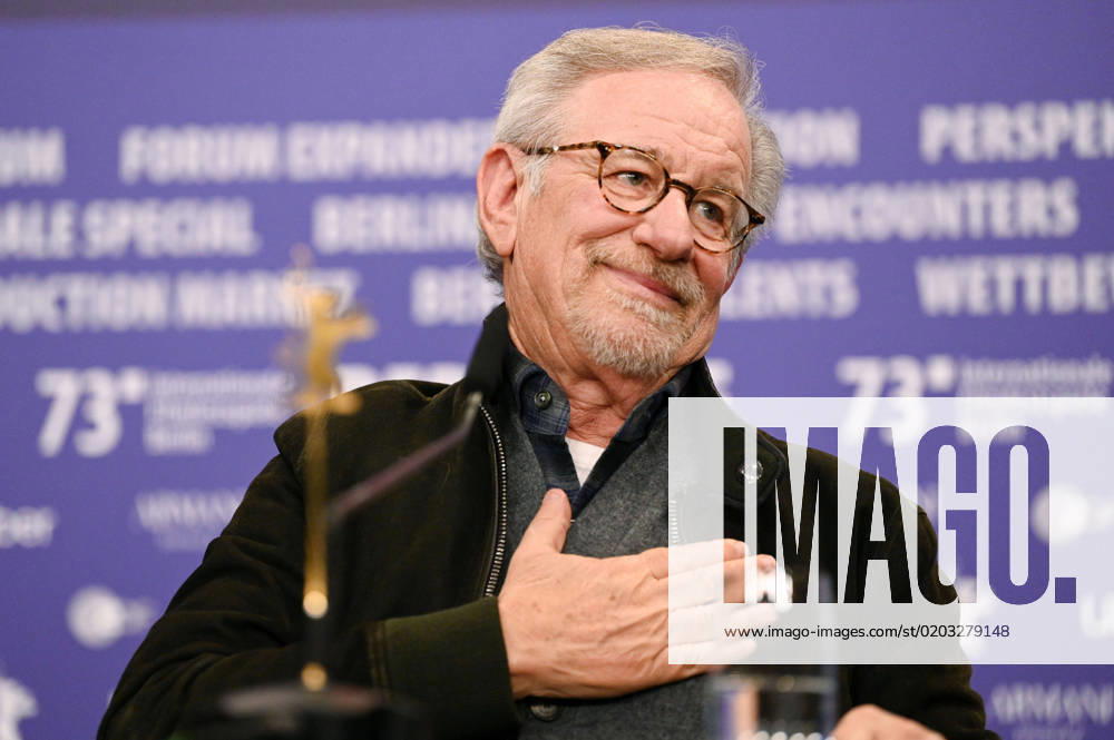 Steven Spielberg at the press conference for the award of the Golden Bear of Honor at the Berlinale 2023 73 Berlin International Film Festival at the Hotel Grand Hyatt Berlin, 21 02 2023 Foto:xF.xFuturexImage