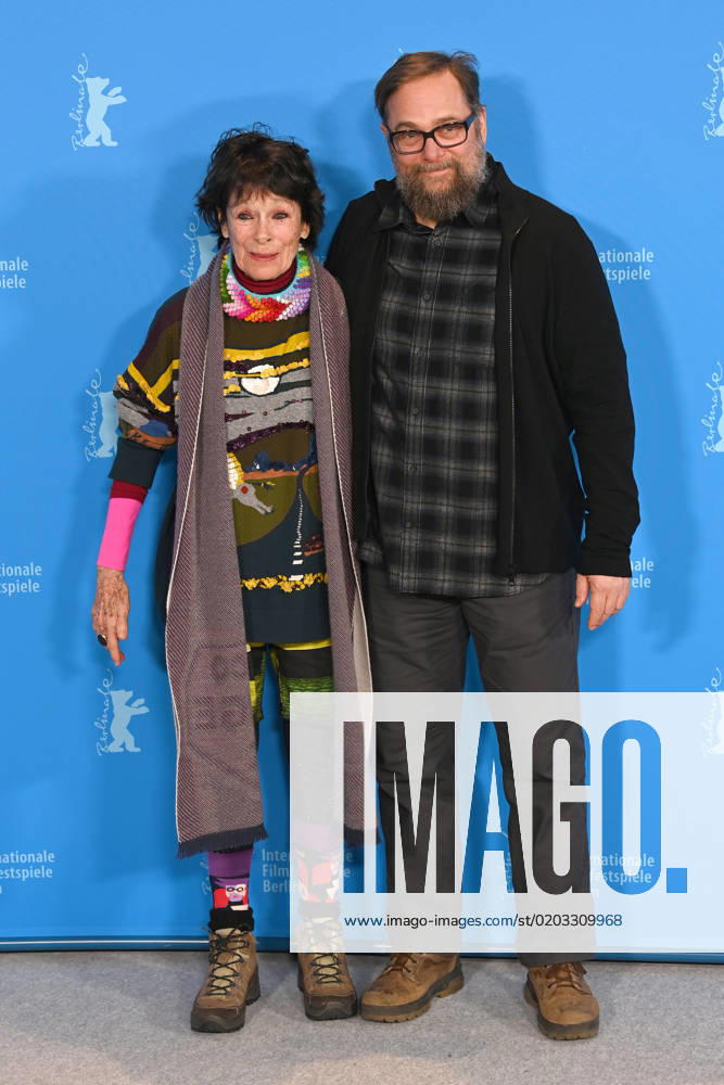 Seneca Press Photocall Berlin. Germany. Robert Schwentke and Geraldine Chaplin at the Seneca photocall during the 73rd Berlinale International Film Festival Berlin at Grand Hyatt Hotel. 20th February 2023. LMK200-S210223-005