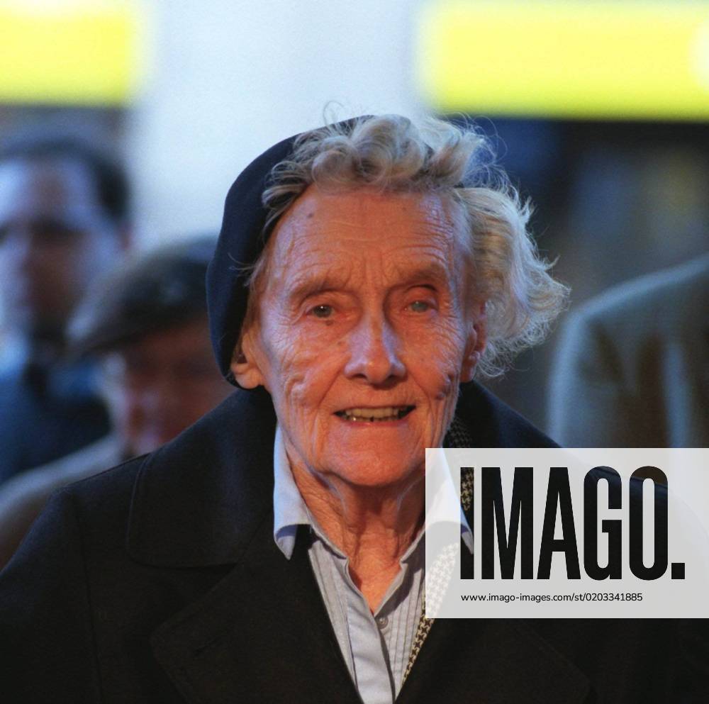 STOCKHOLM 28SEP97 Astrid Lindgren at the premiere of the cartoon about Pippi Longstocking STOCKHOLM SWEDEN