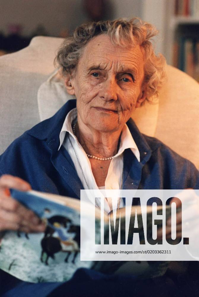 ARCHIVE 940505 World-famous childrens author Astrid Lindgren is seen here in her home on Dalagatan in Stockholm Astrid Lindgrens books are loved by children all over the world and have been translated into some 70 languages STOCKHOLM SWEDEN