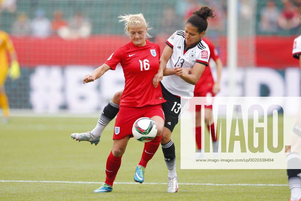 (L-R) Katie Chapman (ENG), Celia Sasic (GER), JULY 4, 2015 - Football Soccer : FIFA Women s World Cup Canada 2015 third place match between Germany 0-1 England at Commonwealth Stadium in Edmonton, Canada. NOxTHIRDxPARTYxSALES. (qdwa041721)