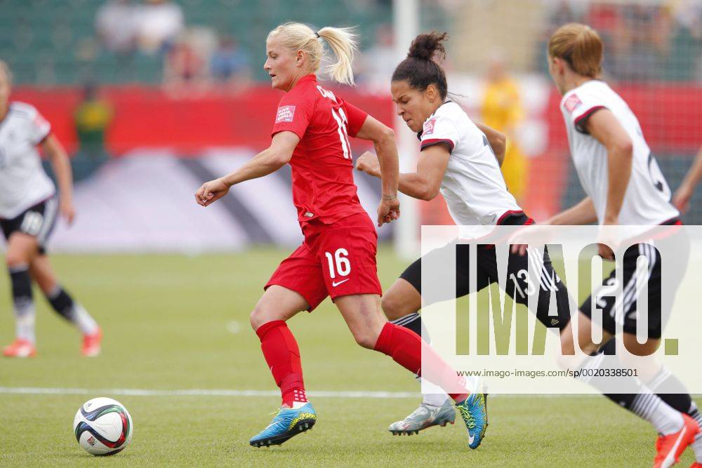 (L-R) Katie Chapman (ENG), Celia Sasic (GER), JULY 4, 2015 - Football Soccer : FIFA Women s World Cup Canada 2015 third place match between Germany 0-1 England at Commonwealth Stadium in Edmonton, Canada. NOxTHIRDxPARTYxSALES. (qdwa041722)
