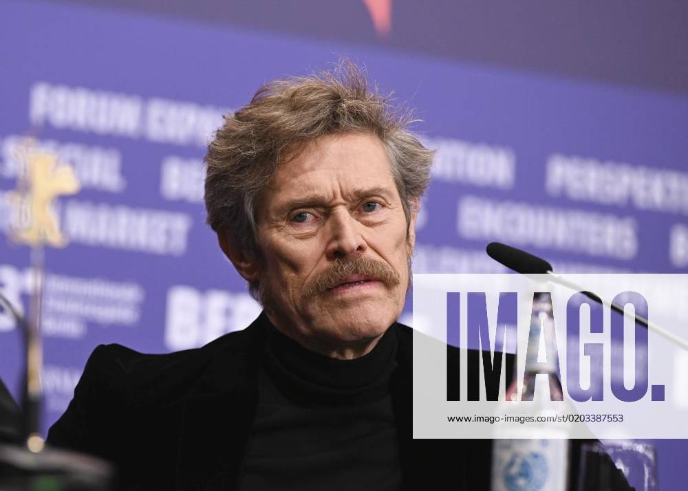 Schauspieler Willem Dafoe am 20. Februar 2023 während einer Pressekonferenz auf der Berlinale. Deutschland Berlin