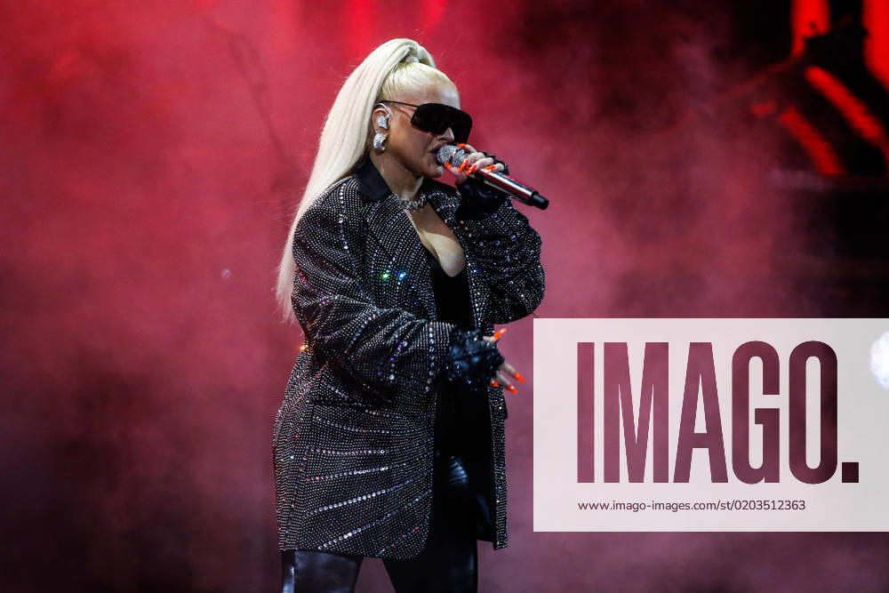 Singer Christina Aguilera performs on the fifth night of the Vina del Mar Festival 2023 Sebastian Cisternas Aton Chile, Vina del Mar Chile Aton 684489