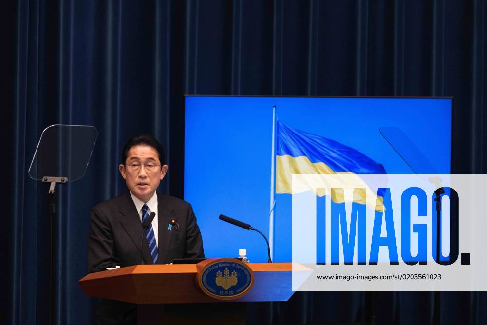 Japanese Prime Minister Fumio Kishida speaks during his press conference in Tokyo. Tokyo Japan - ZUMAs197 20230224_zaa_s197_047
