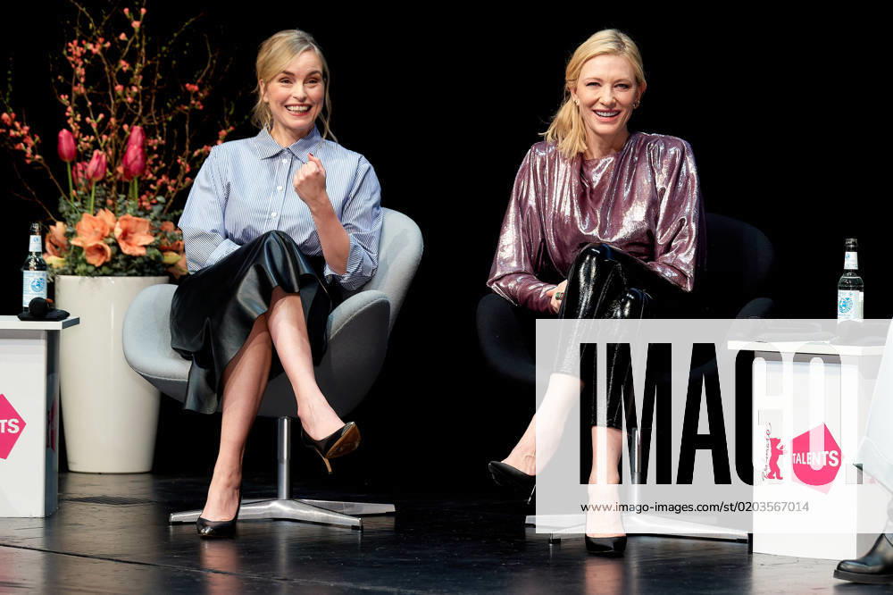 Berlinale Talent Talk Grand Orchestra Conducting Tar with Cate Blanchett Nina Hoss and Cate Blanchett at the Berlinale Talent Talk on Grand Orchestra Conducting Tar at the 73 Berlinale at HAU Hebbel am Ufer HAU1 in Berlin