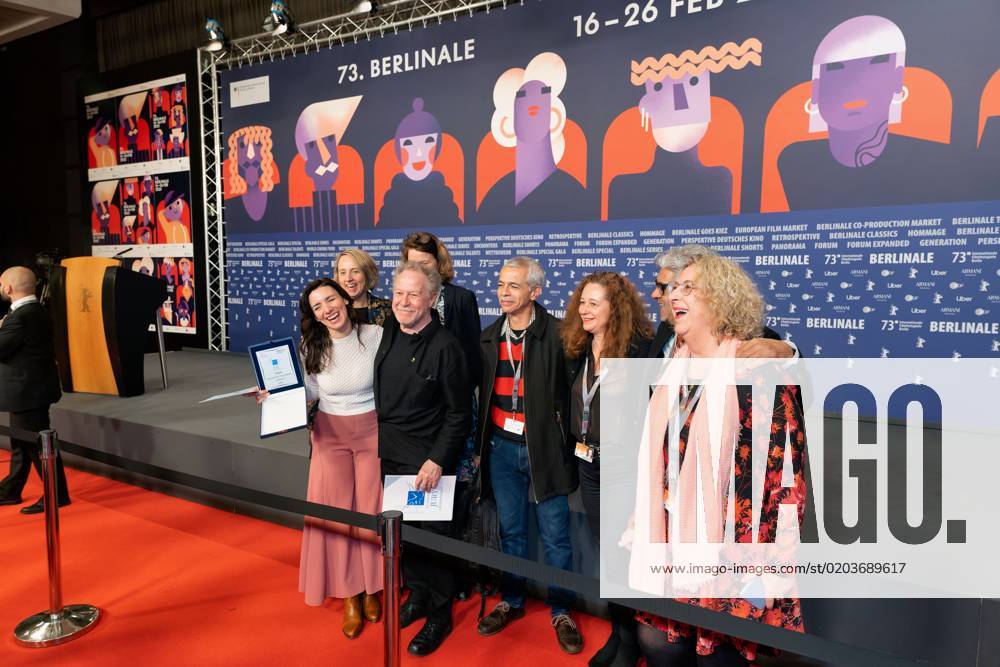Berlin,Germany,73 Berlin International Film Festival The winners of the independent juries Nicolas Philibert receives the Ecumenical Jury Prize for his film Sur L Adamant.