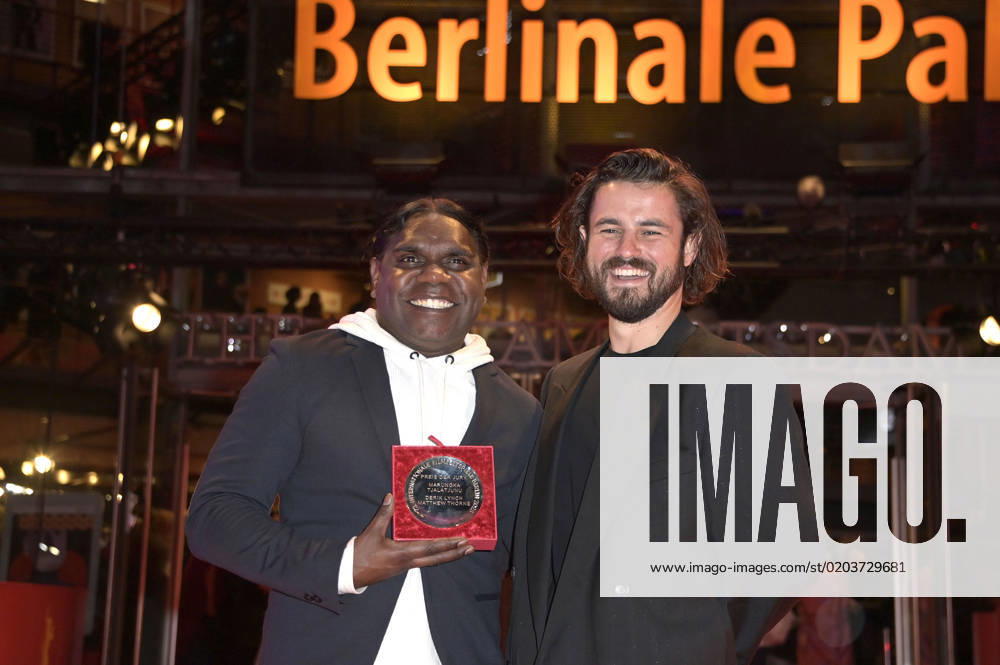 Derik Lynch and Matthew Thorne with the Silver Bear Jury Short Film Award for Marungka tjalatjunu Dipped in Black at the Closing Ceremony with Award Ceremony at the Berlinale 2023 73 Berlin International Film Festival at the Berlinale Palast Berlin, 25 02 2023. Foto:xF.xFuturexImage