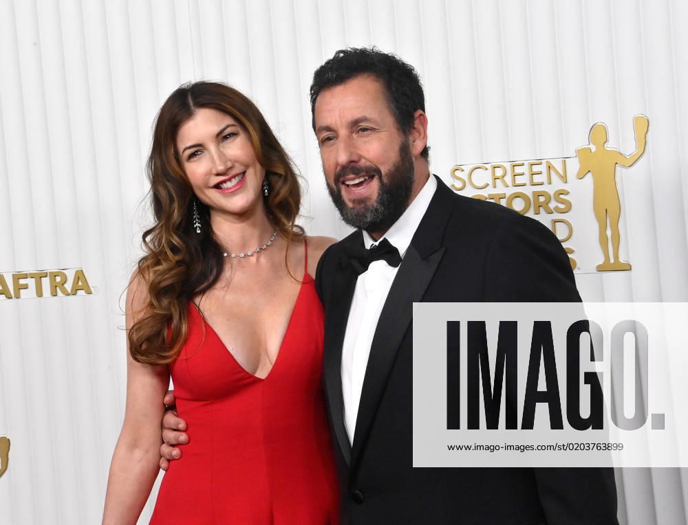 (L-R) Jackie Sandler and Adam Sandler attend the 29th annual SAG Awards at the Fairmont Century Plaza in Los Angeles, California on Sunday, February 26, 2023. LAP20230226112 JIMxRUYMEN