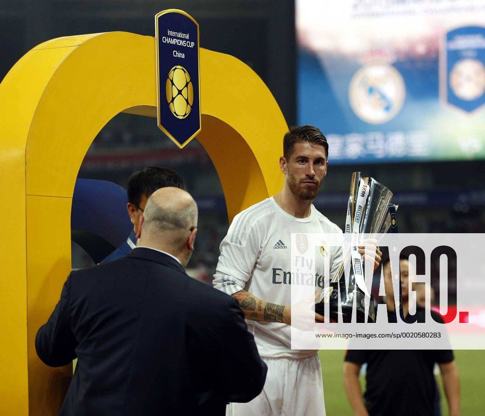 Pre-season friendly match between Real Madrid and AC Milan. In this picture, Sergio Ramos. CHEMAxREYx