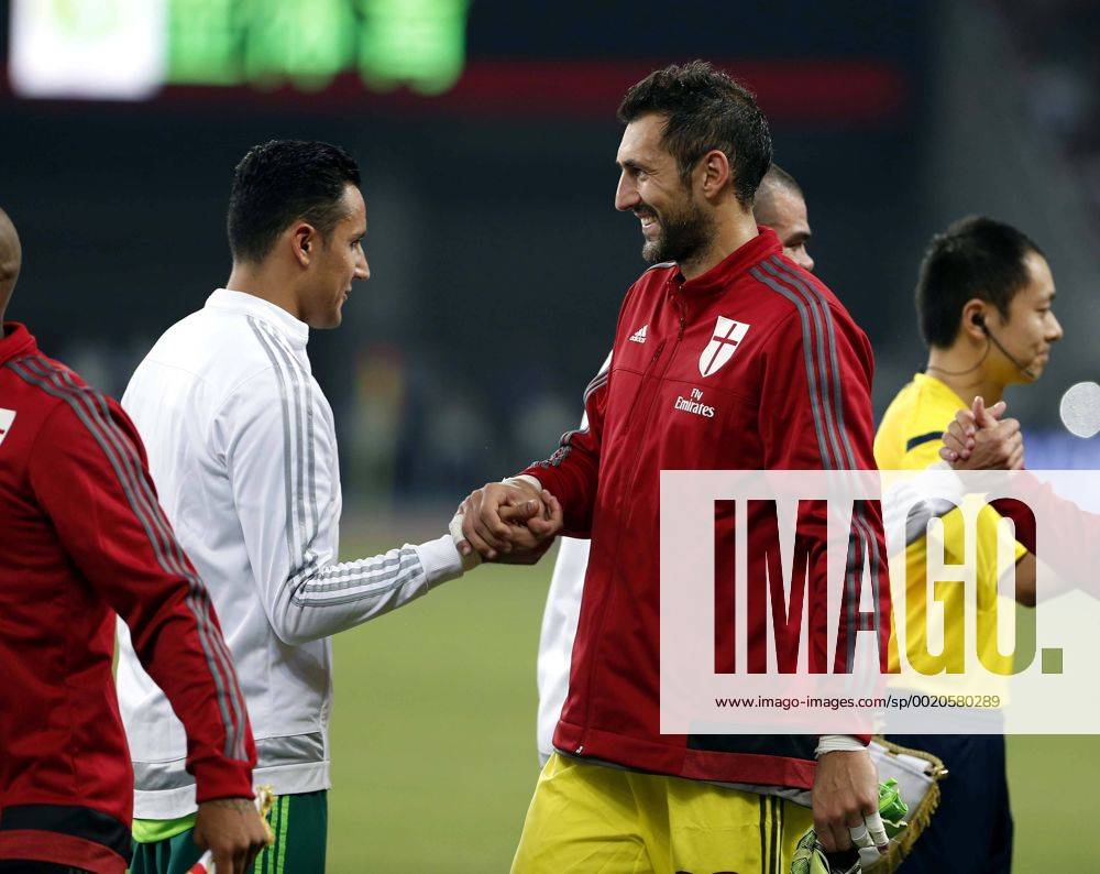 Pre-season friendly match between Real Madrid and AC Milan. In this picture, Keylor Navas and Diego Lopez. CHEMAxREYx