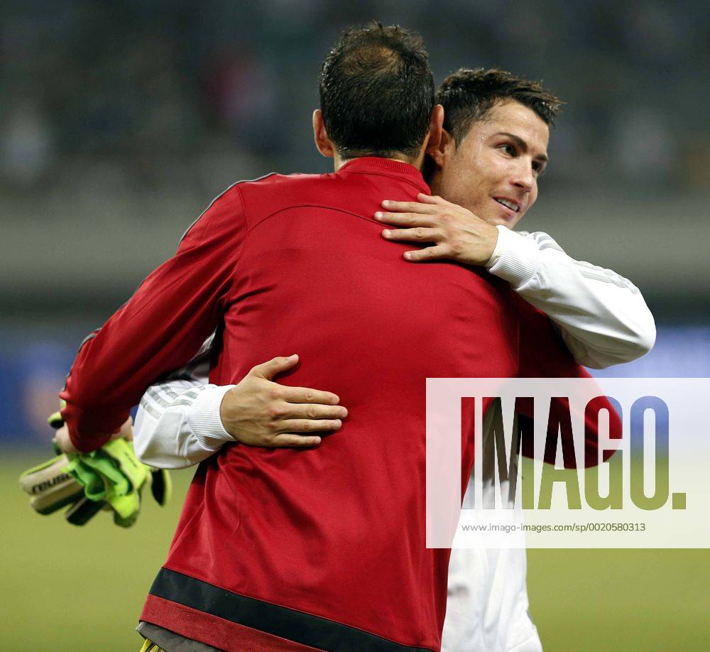 Pre-season friendly match between Real Madrid and AC Milan. In this picture, Diego Lopez and Cristiano Ronaldo. CHEMAxREYx
