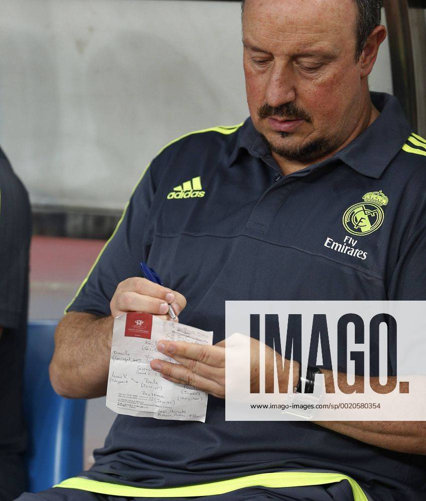 Pre-season friendly match between Real Madrid and AC Milan. In this picture, Rafa Benitez. CHEMAxREYx