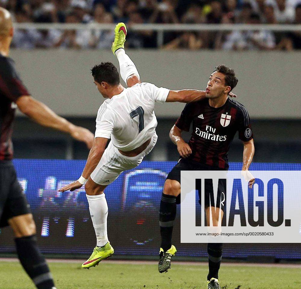 Pre-season friendly match between Real Madrid and AC Milan. In this picture, Cristiano Ronaldo and Mattia de Sciglio . CHEMAxREYx
