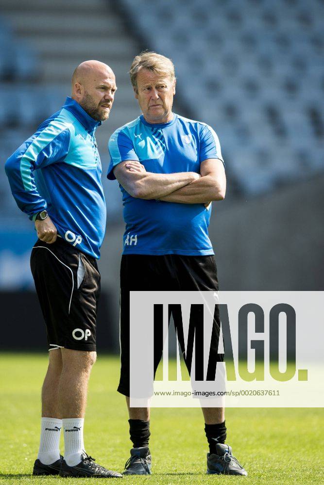 Aug. 4, 2015 - Malmö, Sverige - Malmö FFs Olof Persson, Age Hareide - Champions League, Training Malmö FF - ZUMAb138