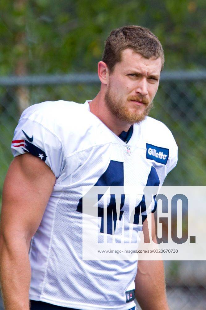 New England Patriots tight end Mason Brodine (44) takes the field during NFL American Football Herren USA training camp at Gillette Stadium. NFL 2015: Patriots Training Camp AUG 07 - ZUMAc04_
