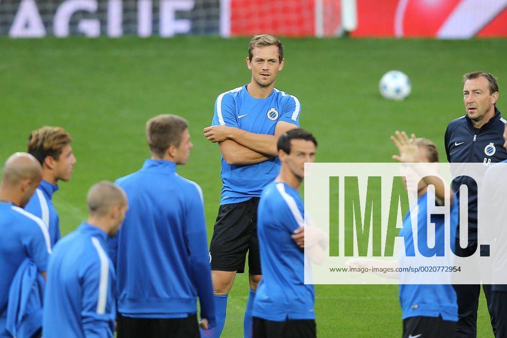 - MANCHESTER, UNITED KINGDOM: Club s Tom De Sutter pictured during a training session of Belgian soccer team Club Brugge KV in Manchester, United Kingdom, Monday 17 August 2015. Tomorrow Club is playing British soccer club Manchester United ManU FC, the first leg game of the play-offs for the UEFA Champions League competition. BRUNOxFAHY x04682374x