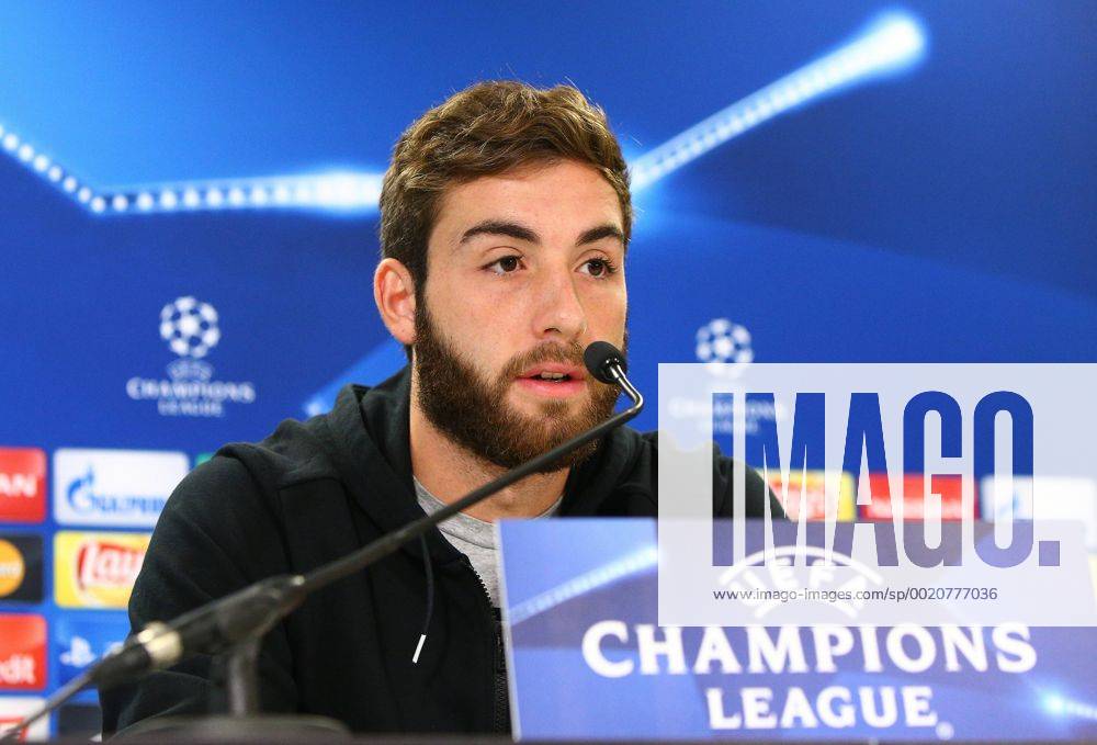 SOCCER - CL play offs, Rapid vs Shakhtar, preview VIENNA,AUSTRIA,18.AUG.15 - SOCCER - UEFA Champions League, play offs, SK Rapid Wien vs FC Shakhtar Donetsk, preview, press conference PK Pressekonferenz Rapid. Image shows Thanos Petsos (Rapid). Keywords: Wien Energie. GEPAxpictures xChristianxOrt
