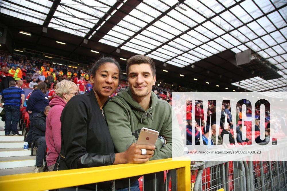 - MANCHESTER, UNITED KINGDOM: Club s Thomas Meunier and his girlfriend Deborah pictured before a soccer game between British club Manchester United ManU FC and Belgian team Club Brugge KV in Manchester, United Kingdom, Tuesday 18 August 2015, the first leg of the play-offs for the UEFA Champions League competition. BRUNOxFAHY x04682692x