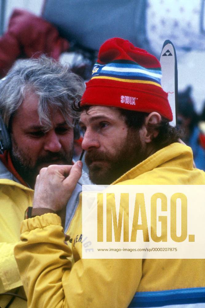 Thomas Wassberg (Schweden) nachdenklich Nordischer Skilauf WM Herren Weltmeisterschaft 1987, Skisport, Skilanglauf, Langlauf, Ski Nordisch Einzelbild Oberstdorf