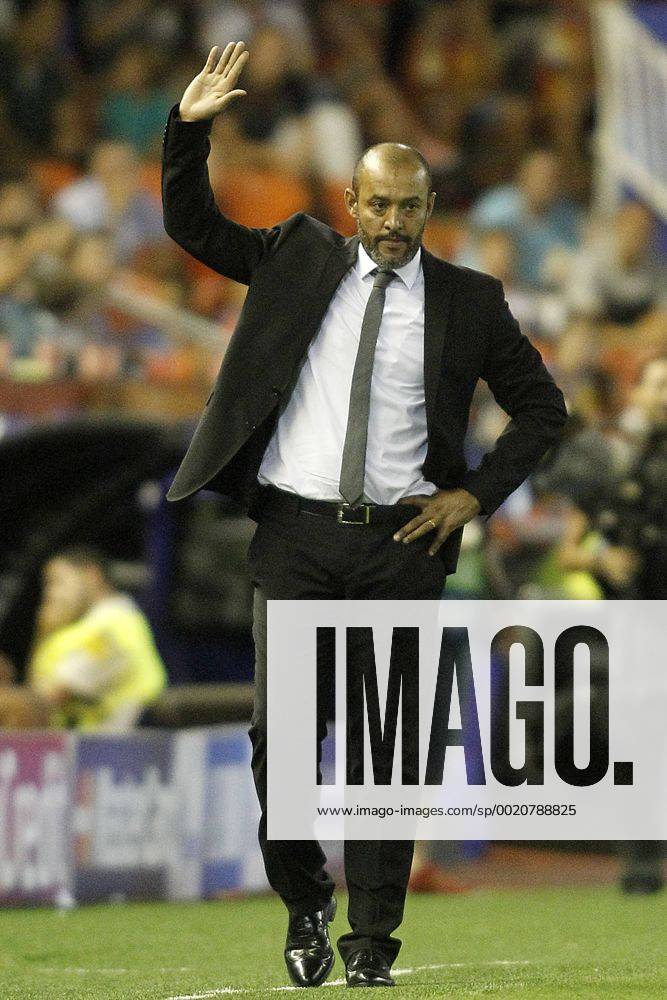 Valencia s coach Nuno Espirito Santo during Champions League 2015 2016 Play-Offs 1st leg match. August 19,2015. (2015081917)