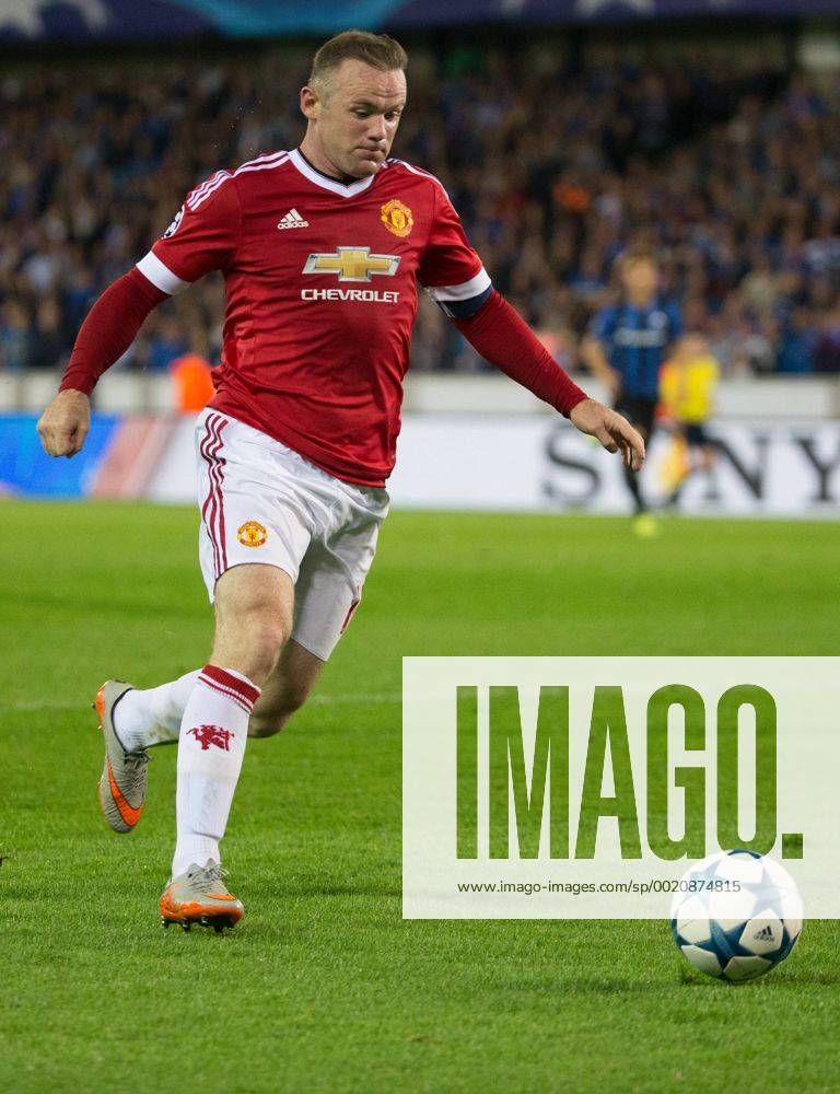 - BRUGGE, BELGIUM: Manchester s Wayne Rooney pictured in action during a soccer game between Belgian first league team Club Brugge KV and British club Manchester United ManU FC in Brugge, Wednesday 26 August 2015, the return game of the play-offs of the UEFA Champions League competition. Manchester United won the first leg 3-1. KURTxDESPLENTER x04687697x