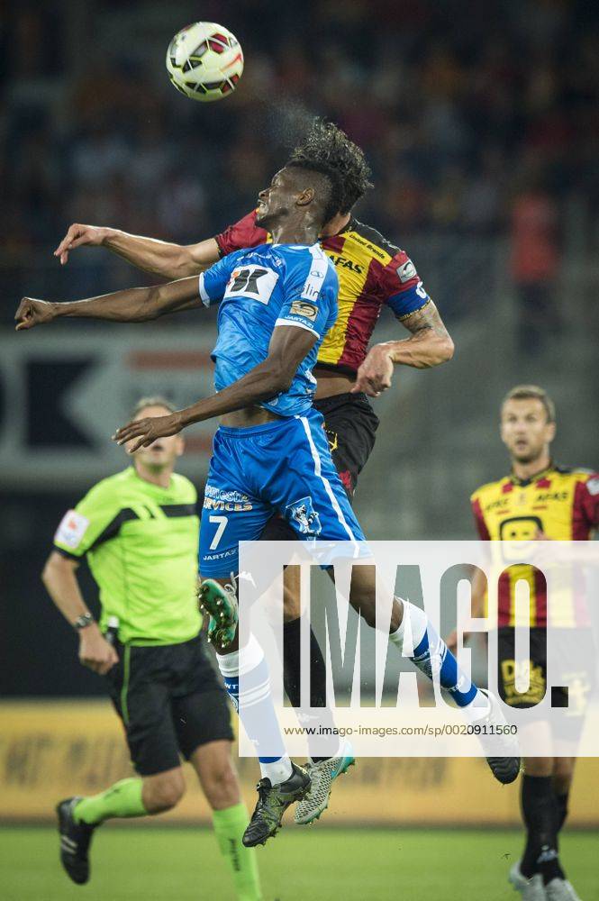 - GENT, BELGIUM: Gent s Kalifa Coulibaly and Mechelen s Seth De Witte fight for the ball during the Jupiler Pro League match between KAA Gent and KV Mechelen, in Gent, Saturday 29 August 2015, on day 06 of the Belgian soccer championship. JASPERxJACOBS x04689641x