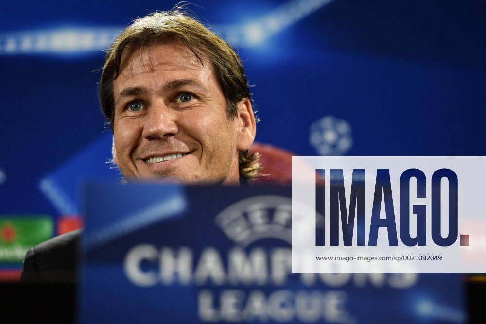 Rudi Garcia Roma 15-09-2015 Trigoria ( Roma ) Football Calcio Champions League 2015 2016 AS Roma press conference PK Pressekonferenz andreaxstaccioli