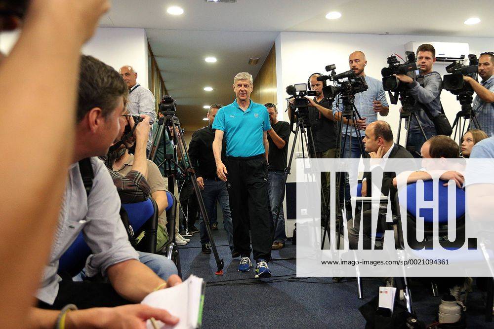 Champions League - Arsenal press conference PK Pressekonferenz 15.09.2015., Croatia, Stadium Maksimir, Zagreb - Press Conference of football club Arsenal FC day before the first round of the Champions League GNK Dinamo Zagreb - Arsenal FC. Arsenal coach Arsene Wenger GoranxStanzl PIXSELL