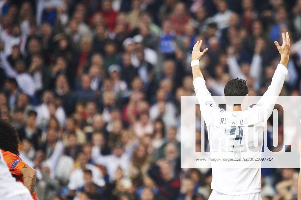 Sept. 15, 2015 - Madrid, Spain - Cristiano Ronaldo (forward, Real Madrid F.C.) in action during the UEFA Champions League match between Real Madrid and FC Shakhtar Donetsk at Santiago Bernabeu on September 15, 2015 in Madrid Real Madrid vs FC Shakhtar Donetsk. UEFA Champions League. - ZUMAg15_