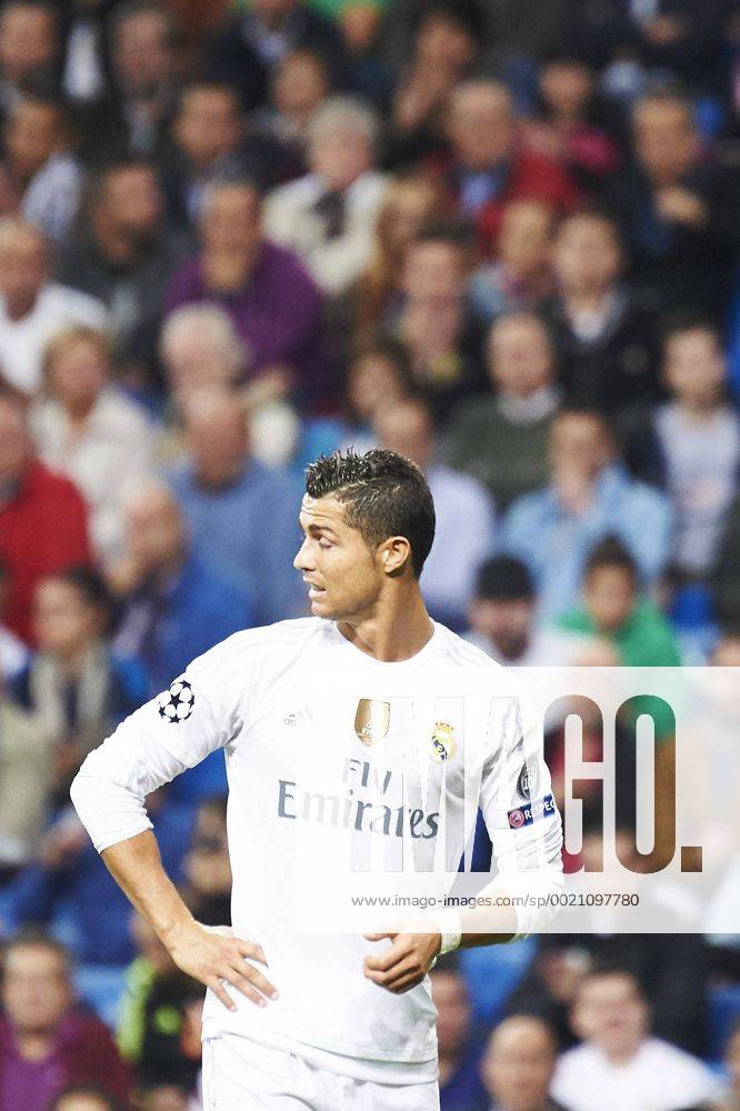 Sept. 15, 2015 - Madrid, Spain - Cristiano Ronaldo (forward, Real Madrid F.C.) in action during the UEFA Champions League match between Real Madrid and FC Shakhtar Donetsk at Santiago Bernabeu on September 15, 2015 in Madrid Real Madrid vs FC Shakhtar Donetsk. UEFA Champions League. - ZUMAg15_
