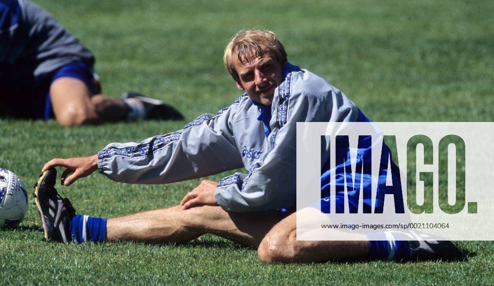 Jürgen Klinsmann fotografiert am 15.7.1996 bei Sampdoria Genua