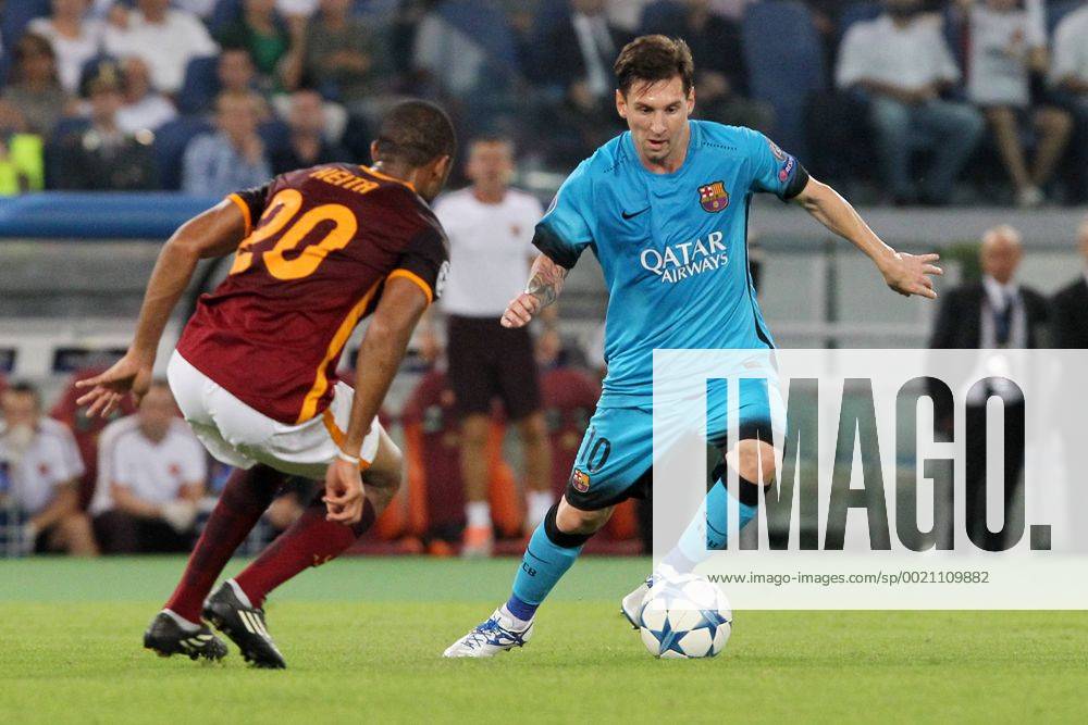Lionel Messi Barcelona Roma 16-09-2015 Stadio Olimpico Football Calcio Champions League 2015 2016 Group Stage - Group, AS Roma vs. FC Barcelona Barca lucaxpagliaricci
