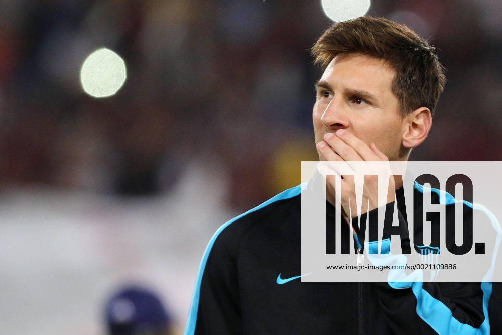 Lionel Messi Barcelona Roma 16-09-2015 Stadio Olimpico Football Calcio Champions League 2015 2016 Group Stage - Group, AS Roma vs. FC Barcelona Barca lucaxpagliaricci