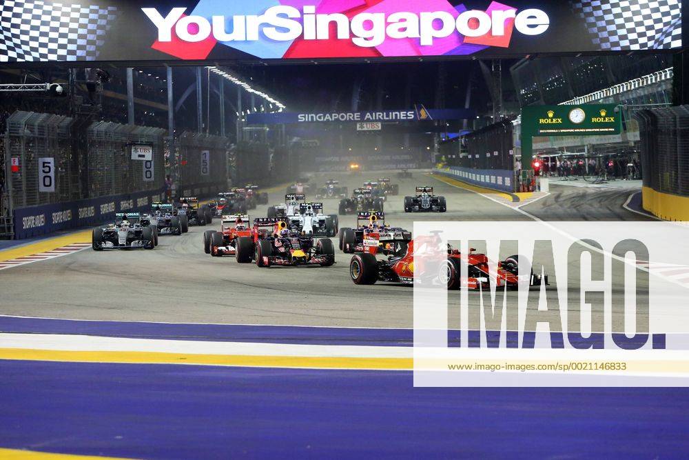 Start, formula 1 GP, Singapore, 20.09.2015 Photo:mspb Thomas Melzer Start; formula 1 GP, Singapore