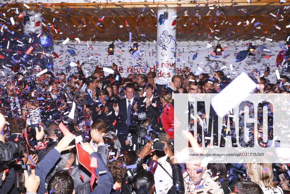 Aktuell Olympia 2024, Ausrichter-Kandidat Paris präsentiert Kampagne Manuel Valls Paris bewirbt sich für die Olympischen Sommerspiele 2024 - CNOSF - 25 09 2015 GwendolineLeGoffx