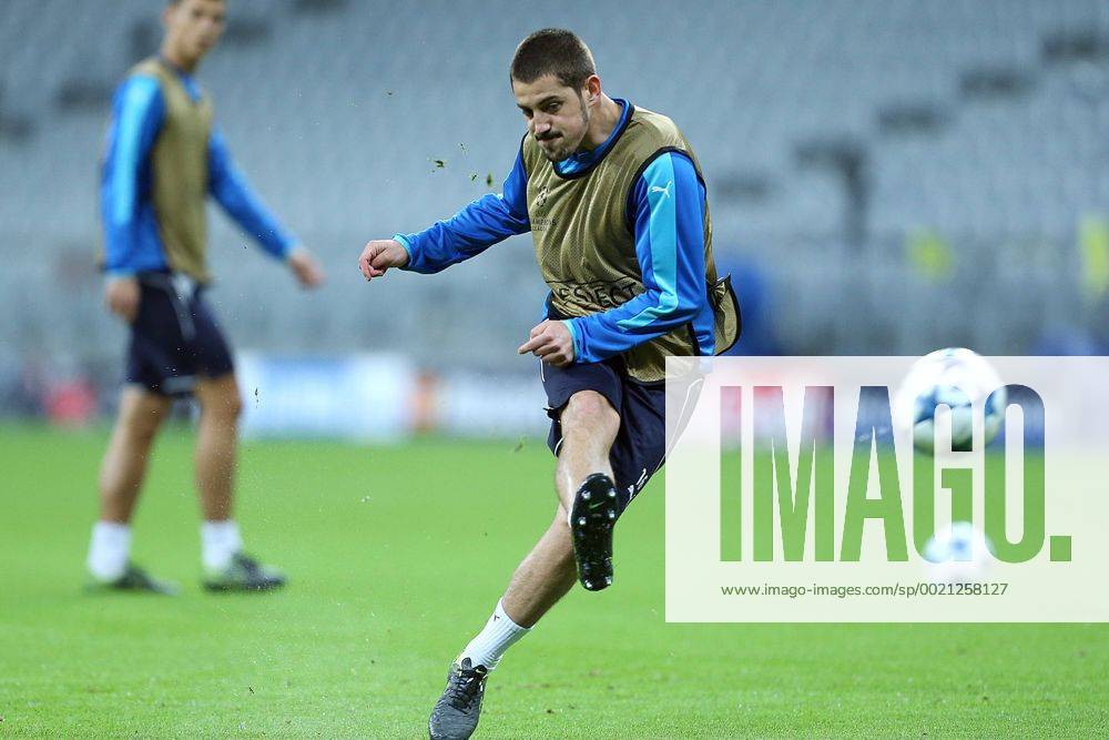 GNK Dinamo training 28.09.2015., Allianz Arena, Muenchen, Germany - Training GNK Dinamo day before the the second round of Group F of the Champions League match between FC Bayern - GNK Dinamo. Arijan Ademi. GoranxStanzl PIXSELL