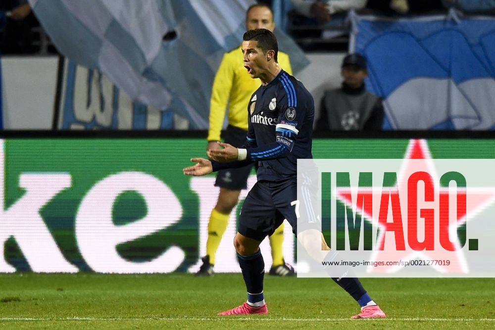 , 150930 Real Madrids Cristiano Ronaldo jublar efter 0-1 during UEFA Champions League 2015 2016 match between Malmö FF and Real Madrid.