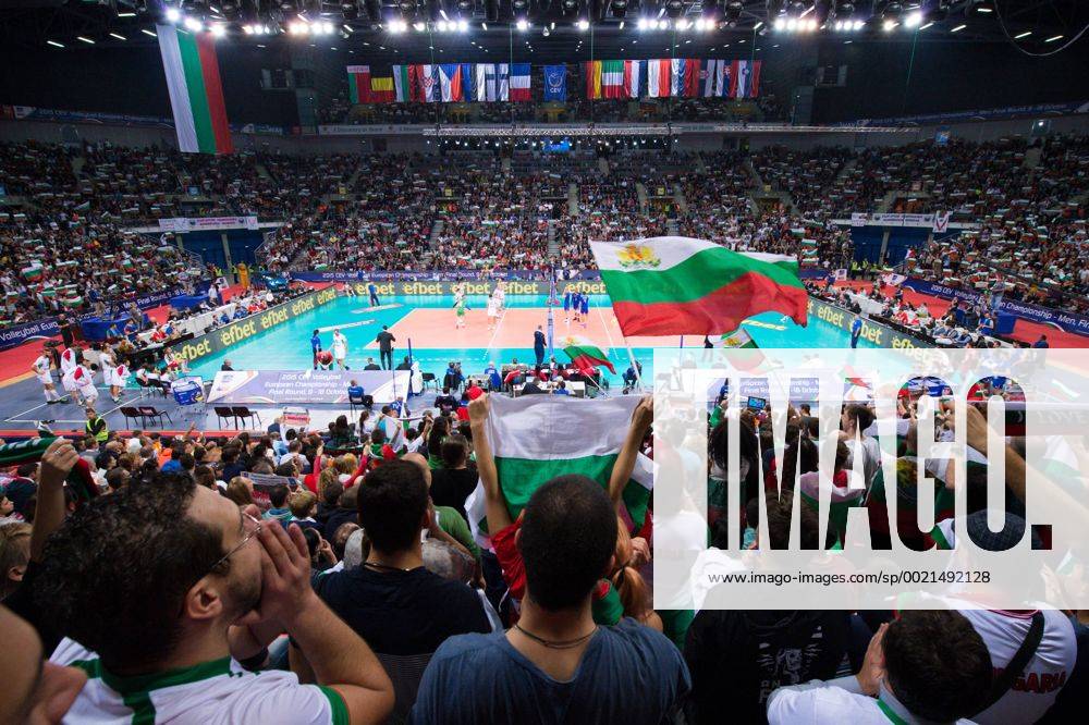Armeec Arena, Sofia Volleyball, Europameisterschaft, Halbfinale, Bulgarien Übersicht Uebersicht Armeec Arena Sofia Feature Fans Zuschauer