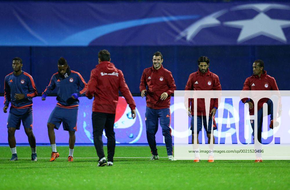 Olympiakos training 19.10.2015., Croatia, Zagreb - Training of the Greek football team Olympiakos ahead of tomorrow s match of 3rd round of the Champions League against Dinamo. SlavkoxMidzor PIXSELL