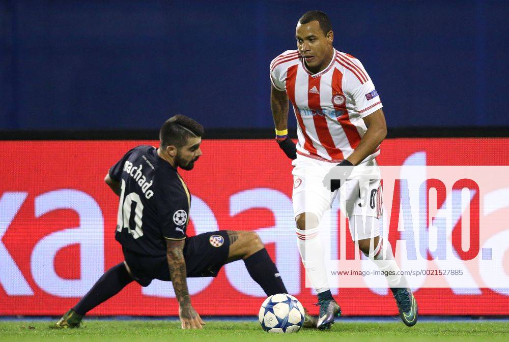 UEFA Champions League, Group F, Round 3, GNK Dinamo - FC Olympiakos 20.10.2015., Croatia, Zagreb - Maksimir Stadium - UEFA Champions League, Group F, Round 3, GNK Dinamo - FC Olympiakos.Paulo Machado, Felipe Pardo. IgorxKralj PIXSELL